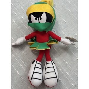 W/ TAGS! Vintage 1994 Marvin the Martian Looney Tunes 12" Plush Stuffed Animal